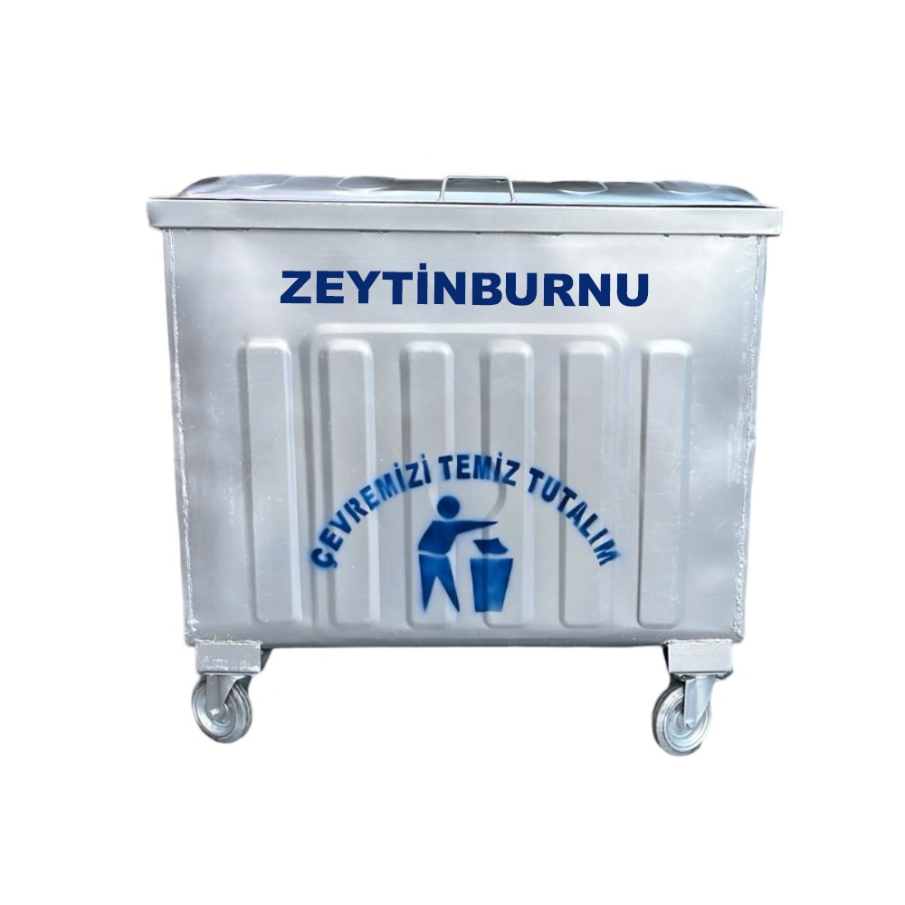 Zeytinburnu 800 Litre Metal Çöp Konteyneri